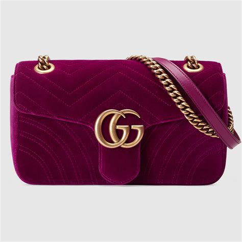 borsa gucci fucsia velluto|borse gucci in offerta.